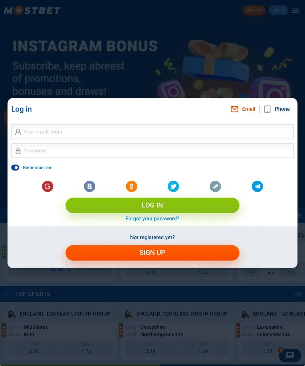 Application Registration & Login