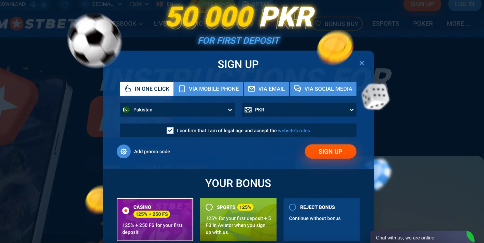 mostbet registration